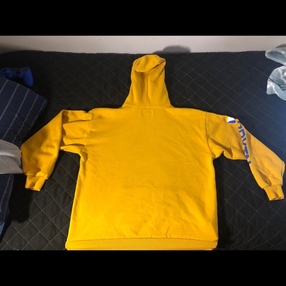 Brixton Yellow Mustard Embroidered Brixton. SMALL - Picture 3 of 4